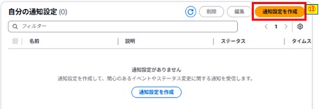 通知設定を作成押下画像