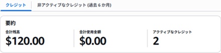 クレジット増加確認画像