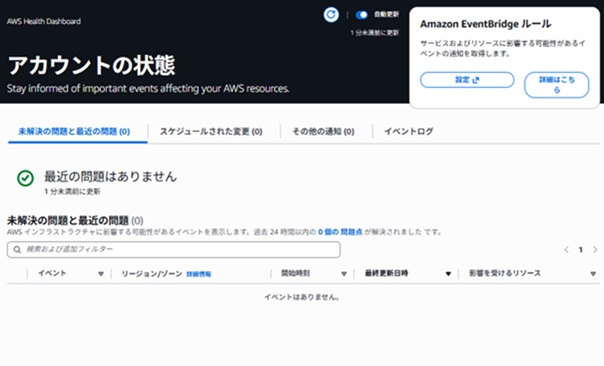 アカウントの状態確認画像