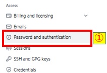 Passwordandauthenticationクリック画像